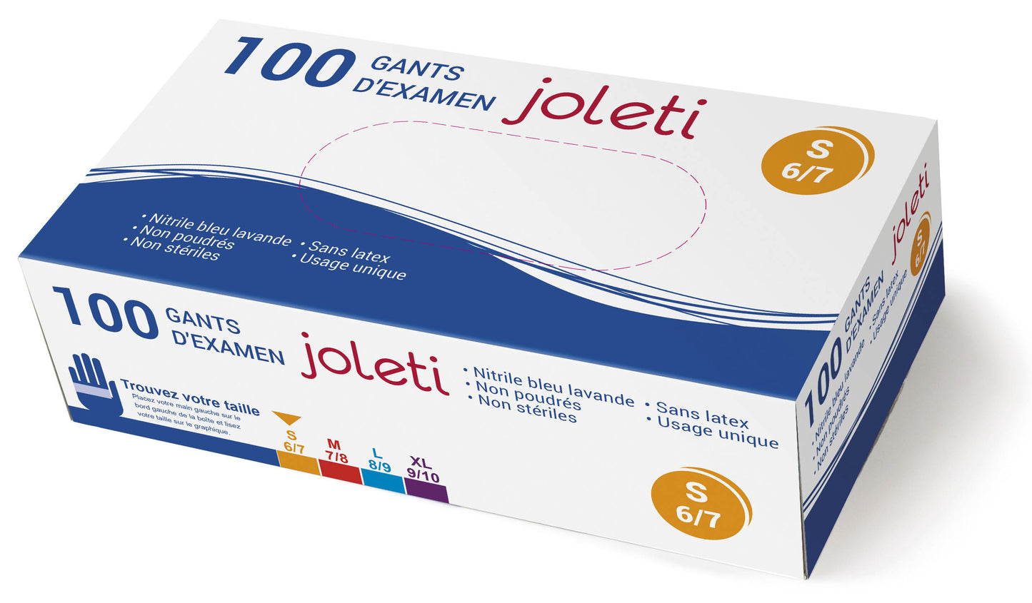 Gant d’examen nitrile JOLETI / REF : 1106003061