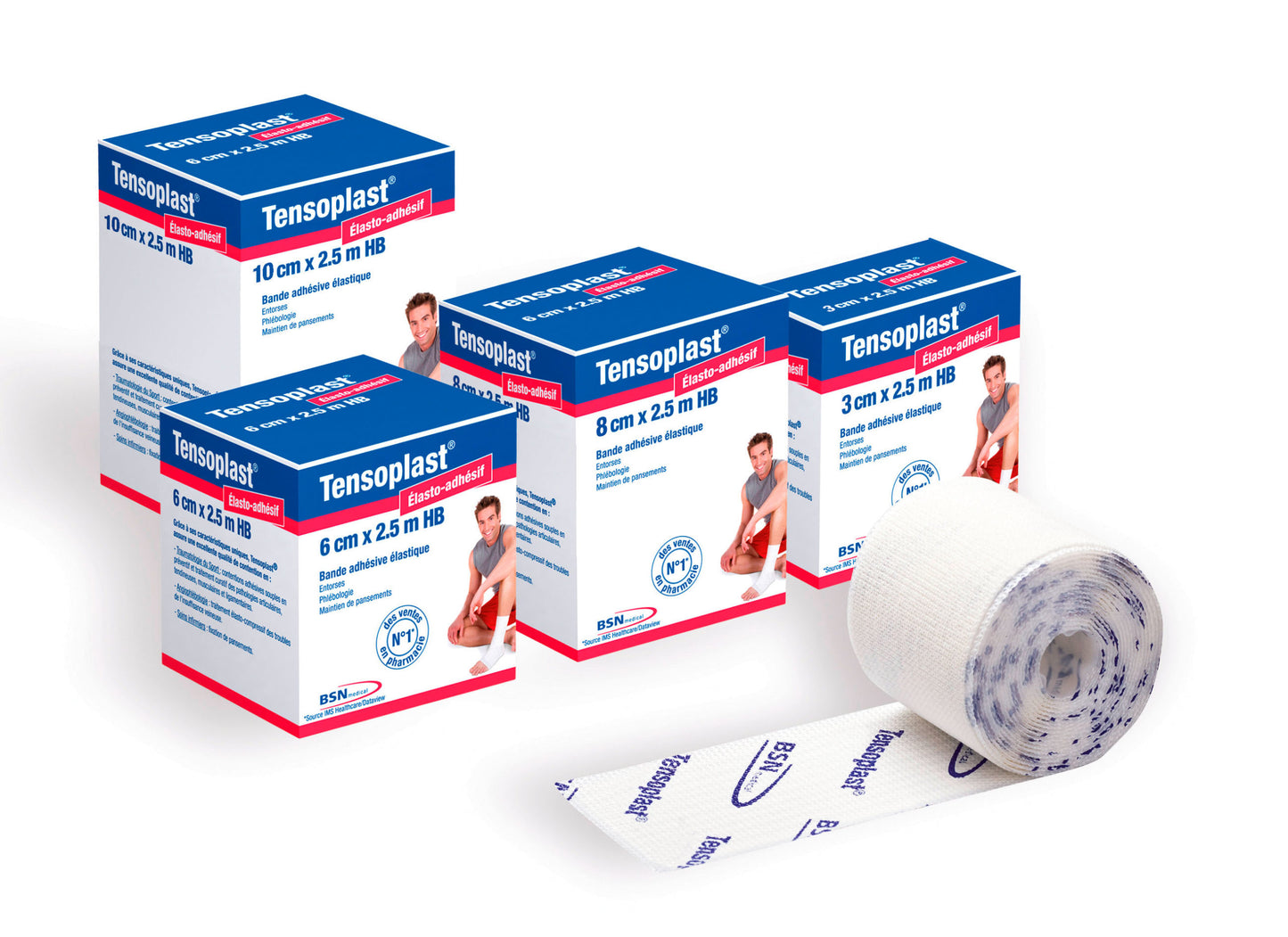 Bande adhésive élastique TENSOPLAST® HB / REF : 1302300010