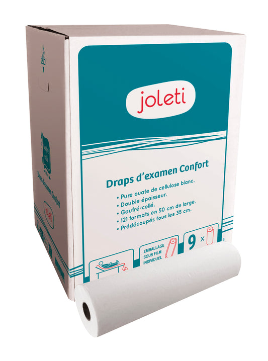 Drap d’examen gaufré collé JOLETI / REF : 1401098012