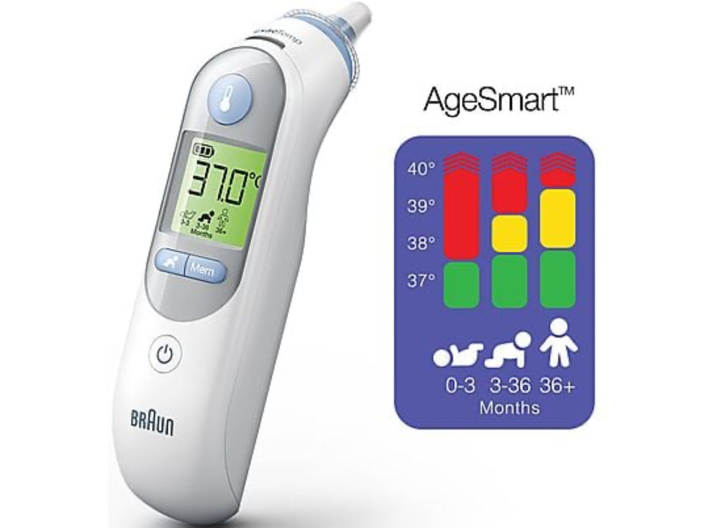 Thermomètre auriculaire à infrarouge THERMOSCAN® 7+ IRT 6525